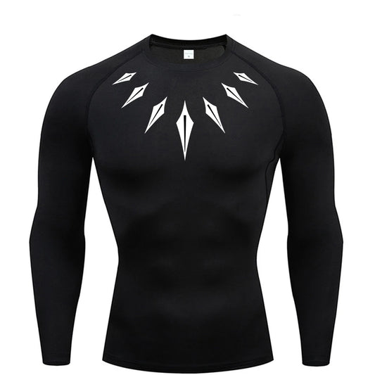 Black Panther Long sleeve compression shirt