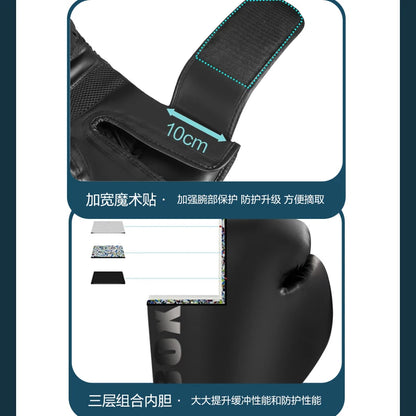 Pro Boxing Gloves For Women Men Sanda Training Sandbags Muay Thai Combat Fight Adults Kickboxing Gloves